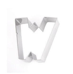 Eddingtons ALPHABET W COOKIE CUTTER