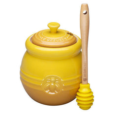 Le Creuset Honey Pot & Dipper Dijon