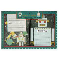 Meri Meri 3D Robot Invite & Thank You Cards