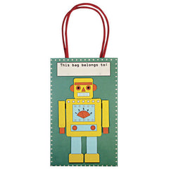 Meri Meri 3D Robot Party Bag 8/Pack