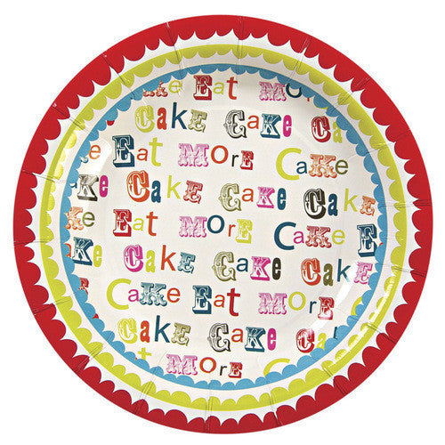 Meri Meri Eat More Cake Plates