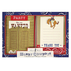 Meri Meri Howdy Cowboy Invite & Thank You Cards