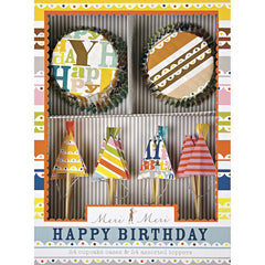 Meri Meri Patterned Party Cupcake Kit