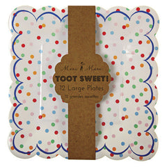 Meri Meri toot sweet spotty large plates