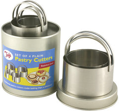 Tala 1960s Set 4 Stainless steel Traditional Plain Cutters