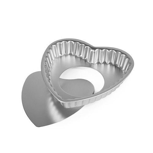 Alan Silverwood 12cm Heart shaped flan, loose base