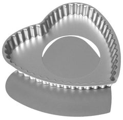 Alan Silverwood 23cm Heart shaped flan, loose base