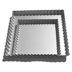 Alan Silverwood 9 x 9 x 1in Square Flan dish, loose base